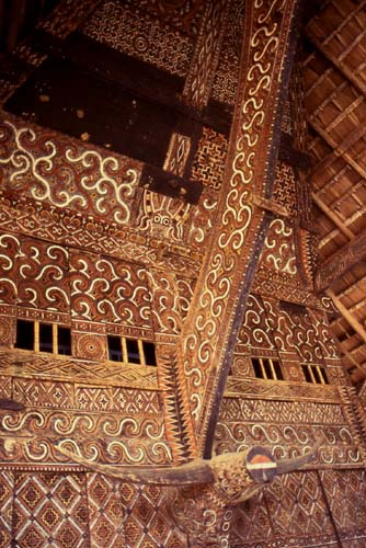 Decoration on a Toraja house