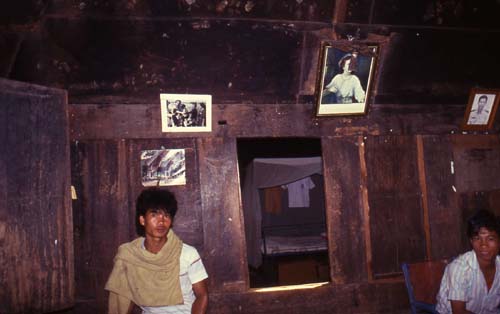 Interior of a Toraja house